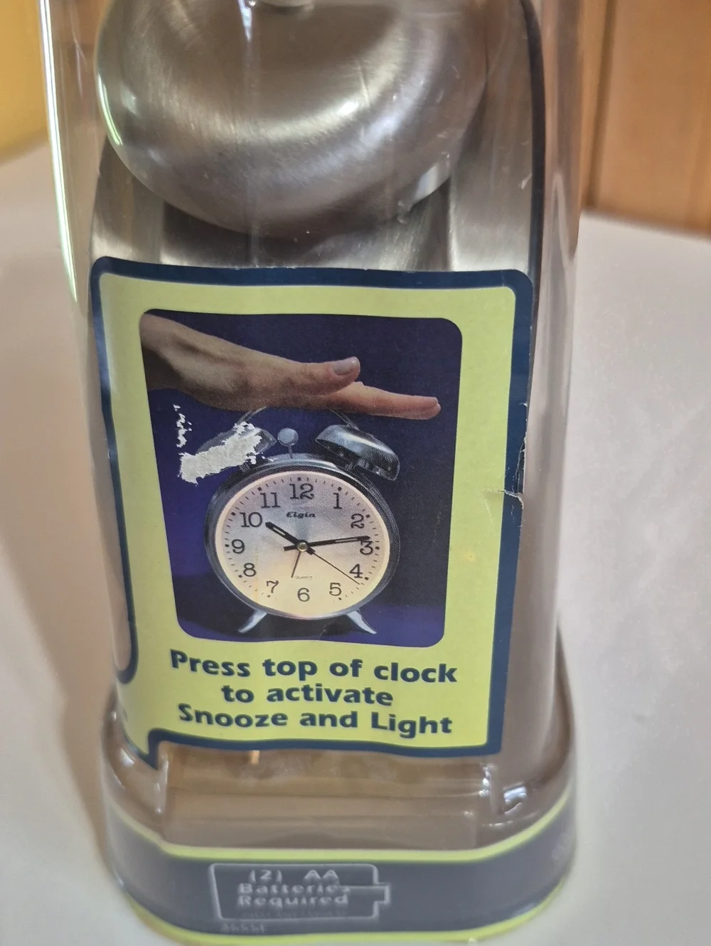 New And Tested Silver Analog Alarm Clock - Classic Twin Bell With Lighted Dial